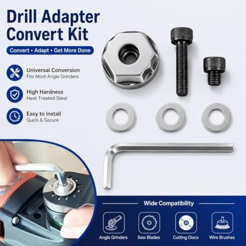 Carbon Steel Star Lock System, Multi-Tool Converter Adapter Power Tools, Saw Blades Adapter Power Tools Advanced Version for DIY Projects & Woodworking — view 2
