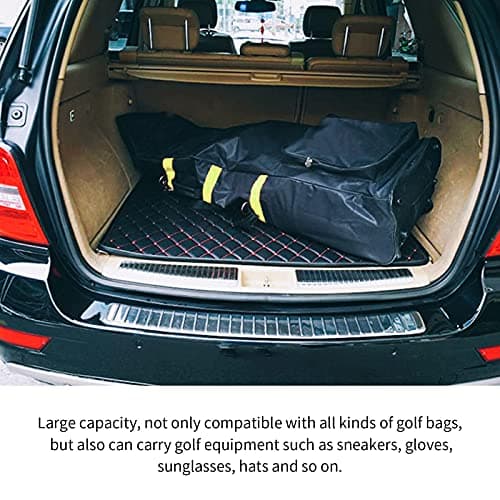 Odorkle Golf Travel Bag with Wheels,Portable Durable 600D Heavy Duty Oxford Foldable Golf Club Cover Storage Bag for Outdoor Travel (Yellow), Odorkle3a2qf06kcz-11 — view 6