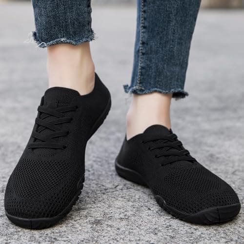 Barefoot Shoes Womens Slip On Trainers Yoga Gym Shoes Ladies Black Size 5.5 — view 2