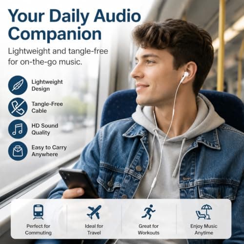 Risecore 2 Pack Wired Earphones 3.5mm with Built-In Microphone & Volume — view 6