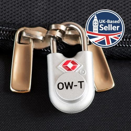OW-Travel Suitcase Locks with Keys, TSA Approved Luggage Padlocks, Silver 2 — view 4