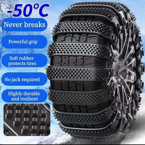 Zip Tie Snow Chains Pack of 10 Winter and Cold Accessories for Road Travel — view 4