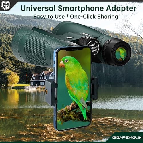 15x52 HD Binoculars for Adults High Powered with Upgraded Phone Adapter - Large View Binoculars with Low Light Vision - Lightweight Waterproof for Bird Watching Stargazing Travel Hunting — view 4