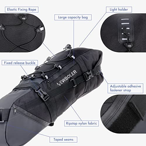 Lixada Bike Saddle Bag 3-10L MTB Bike Seat Pack Large Capacity Bicycle Tail bag Portable Cycling Seat Bag — view 3