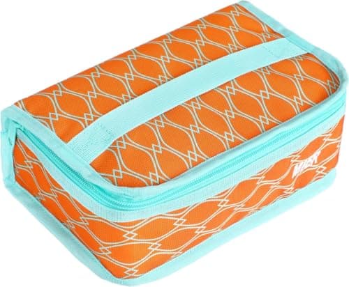 MIER Small Lunch Bag Insulated Compact Cooler for Backpack, Orange, 3L