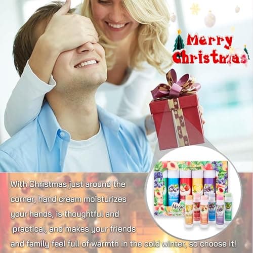 6PCS Lip Balm Set - Fruit Flavored Hydrating Lip Care for Chapped Lips, Non-sticky Long-Lasting Moisture, Mini Lip Mask Moisturiser Travel Size Lip Care Gifts for Women Girls — view 6