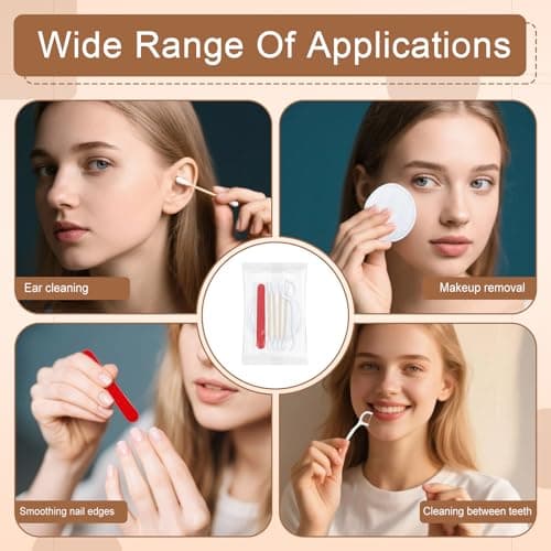 LLHQAMT Hotel Vanity Set, Hotel Supplies Toiletries Individually Packaged, Hotel Vanity Kit With Cotton Pads, Cotton Swabs, Dental Floss And Nail File (30-pack) — view 5
