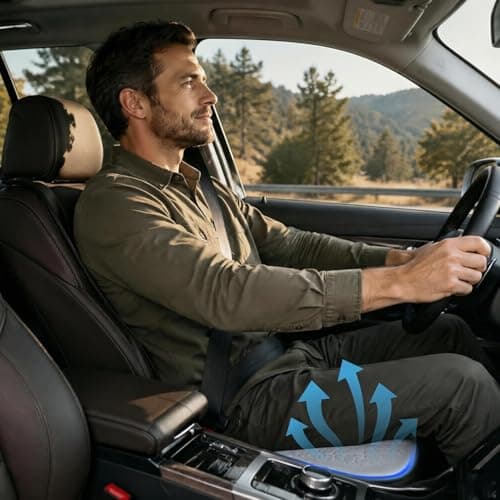 Generisch Gel Car Seat Cushion for Driving Cooling Non-Slip — view 2