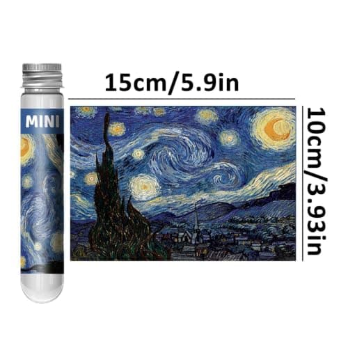 Mini Puzzles In A Tube – 150 Piece Starry Sky Jigsaw Game 15x10cm — view 2
