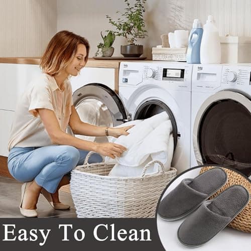 SKJAXF 3Pairs Hotel Slippers, Portable Household Use Travel Slippers — view 2