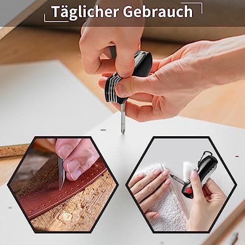 ZIMAIC 15 in 1 Multi Tool with Utility Karabiner Clip, Black — view 5