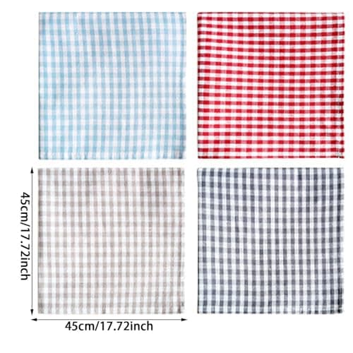 2026 Traditional Checked Scarf for Elegant Accessory Outfit Versatile with Traditional Woven Cotton Scarf for Women Ideal Addition for Folk Festival Celebration Tent Party Fashion, gray, One Size — view 4