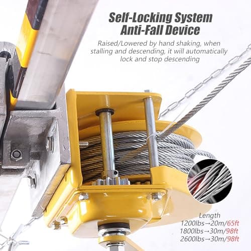 Heavy Duty Rescue Tripod with Winch Fall Arrest Kit for Manholes/Silos/Wells/Sewers Lifting Equipment for Emergency Rescue Operations Commercial Grade Safety System — view 5