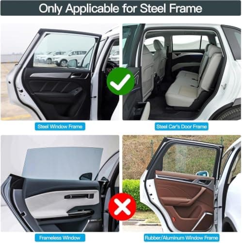 Magnetic Car Side Window Shade for Vauxhall Combo — view 4