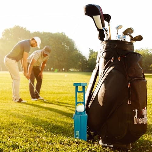 Clean Flight Premium Golf Ball Washer - Portable Cleaner for Golf Bag or Cart - Best Golf Accessories Gifts for Men & Women (Washer -1 Pack Blue) — view 3