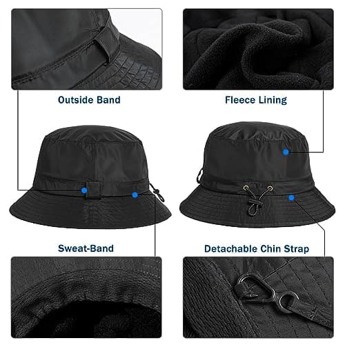 Comhats Waterproof Winter Rain Hat for Men Women Fishing 94560 L/XL — view 4