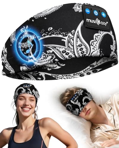 MUSICOZY Sleep Headphones Headband for Side Sleepers Bluetooth 5.4