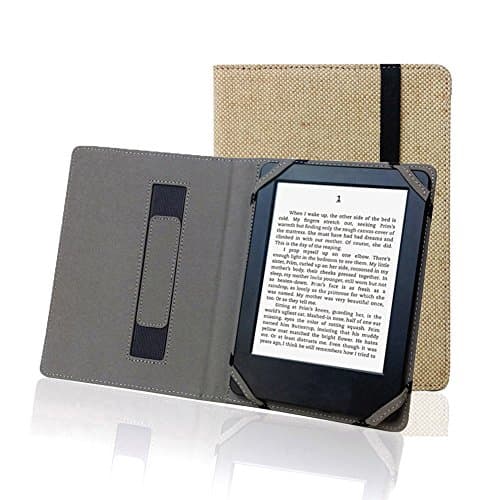 Natural linen Case Cover for 6"ebook Reader universal hemp Case Cover for sony/kobo/tolino/pocketbook 6inch ebook reader (Sahara Brown)