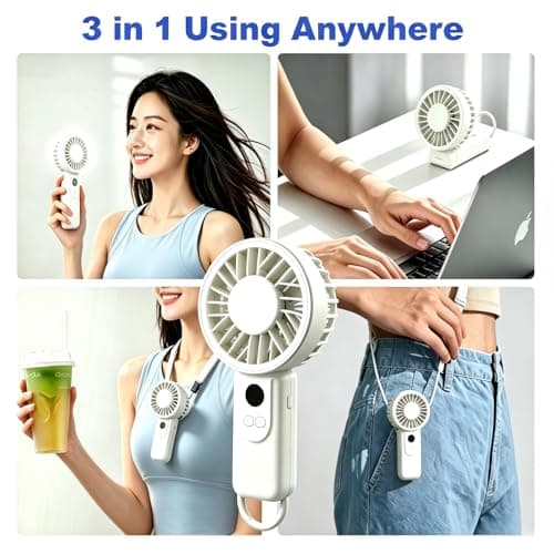 Neuonn Handheld Fan, Fast Speed 4000mAh for 10H+, Lightweight Fan — view 2
