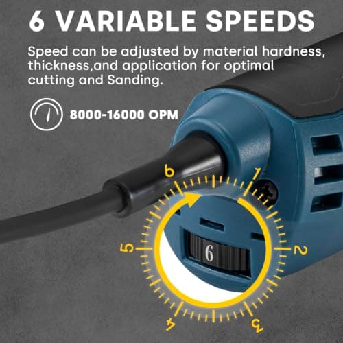 Enventor Oscillating Multi Tools, 500W 8000-16000RPM, 6 Variable Speeds — view 6