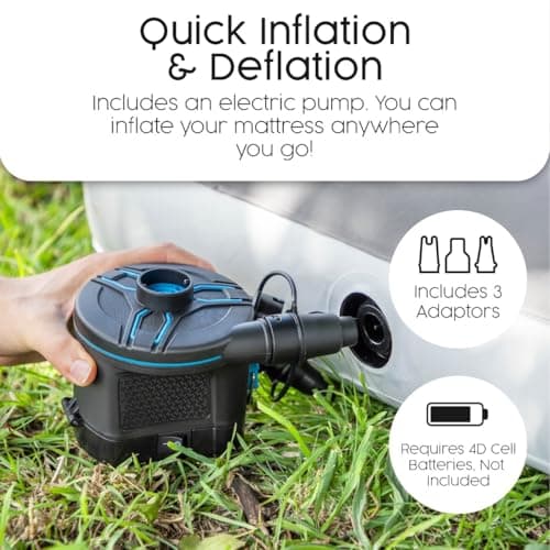 Bestway Premium Camping Single Airbed with Cordless Battery Pump — view 3