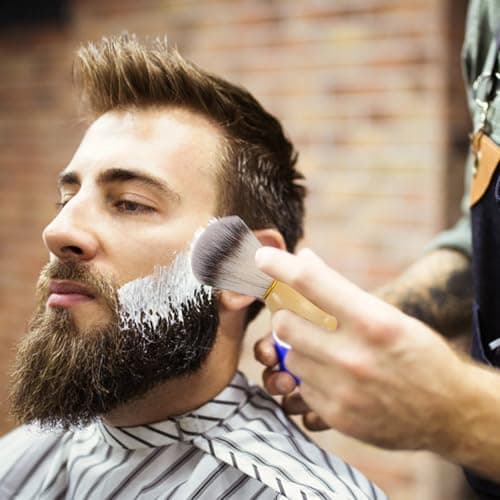 Abaodam Men Beard Brush Set Stainless Steel Bowl Rack Shaving Tool — view 5