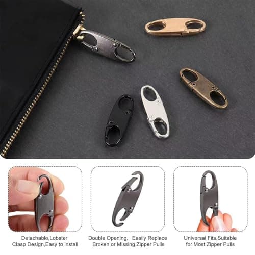 10 Pcs Anti-Theft Zipper Lock Clips — view 5