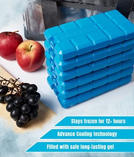 Ice Packs/Freezer Blocks 200mlx6 for Cool Boxes/Lunch Bags Air Cooler — view 6