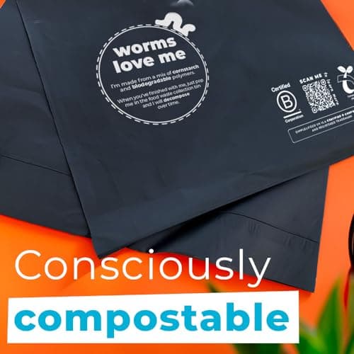 Simplelifeco UK Eco Friendly Compostable Mailing Bags (Medium: 12 x 16”, Pack of 10) - Compostable Mailers - Postage Bags - Eco Friendly Packaging — view 6
