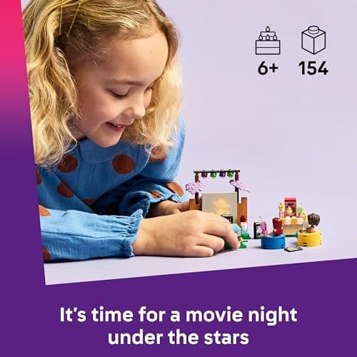 LEGO Friends Friendship Movie Night Toy for 6+ Year Old Girls - incl. 2 Mini Dolls, a Screen and a Light Brick Projector - Creative Building Set - 42642 — view 2