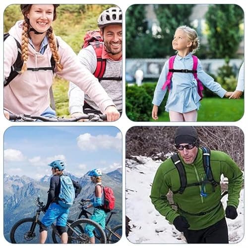 WOLMIK 2 Pair Adjustable Backpack Chest Strap, Quick Release Backpack Sternum Strap Chest Belt, Non-Slip Backpack Strap for School Backpack Outside Travel — view 3