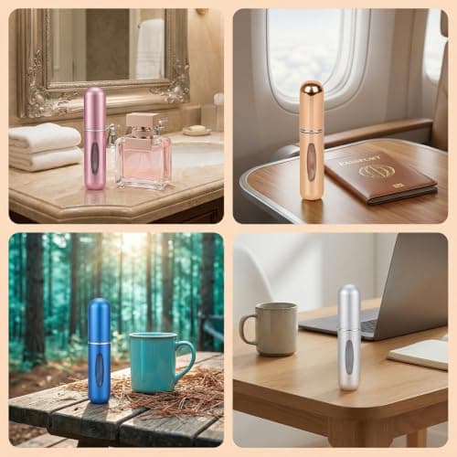 Mini Perfume Refill Bottles, 10 Pack 5ml Travel Perfume Bottle for Holiday — view 5