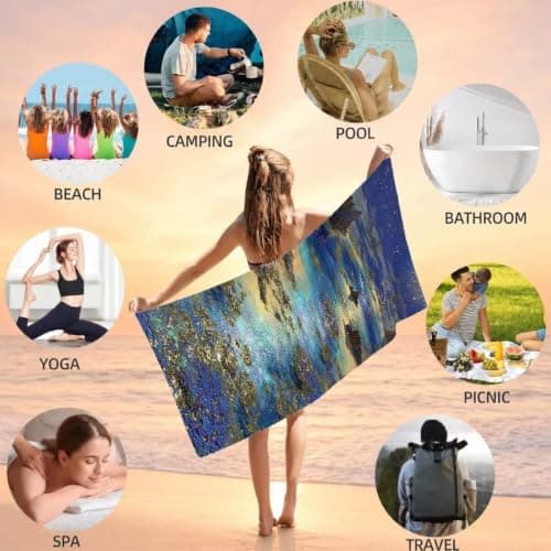 Lake Oversized Beach Towe 150x75cm K-2516 — view 5