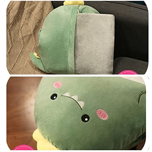 YGMXZL Travel Blanket and Pillow,3 in 1 Plush Toy Pillow,Blanket and Hand Warmer,Foldable Blanket Extend Throw Pillows for Home Office Car Sofa (Avocado, L) — view 5