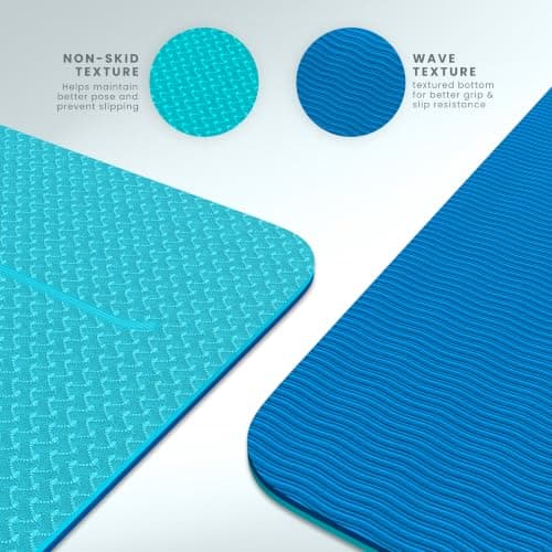 Yogii Non-Slip 6mm TPE Yoga Mat with Alignment Guides — view 6