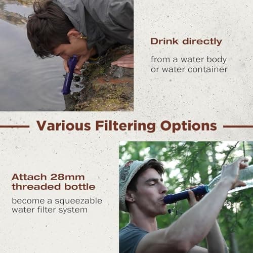 Membrane Solutions Detachable Water Filter Straw S2, 1 Pack — view 3