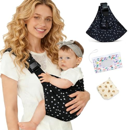 Baby Sling Carrier | Adjustable Front & Back, Adjustable Sling Easy Toddler Carrier Comfortable Baby Wrap Carrier Baby Carrier Wrap for Newborn Up to 6M-3 Years