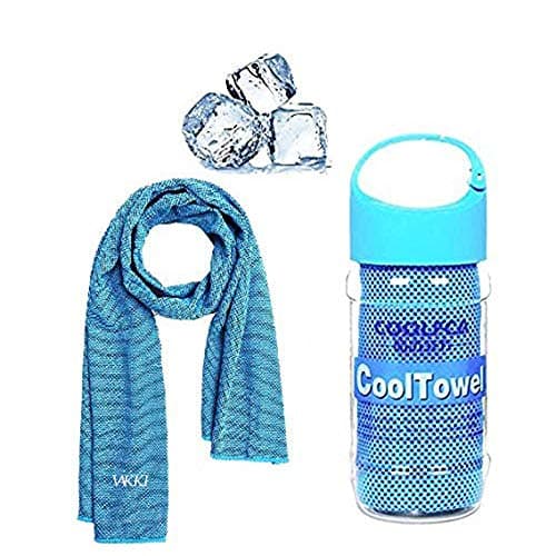 VAKKI Cooling Towel, Ice Cold Sports Sweat Towels for Instant Relief Perfect Coolings Scarf Neck,Forehead, Wristband, Bandana, Stay Cool from Over Heating During All Kinds of Sport and Exercise