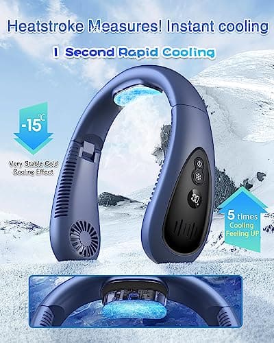 Neck Air Conditioner, Portable Neck Fan with Cooling Plate Rechargeable — view 6