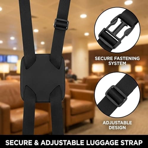 3 Pcs Luggage Connector Straps for Suitcases, Adjustable Luggage Straps for Travel, Can Hold Multiple Bags for a Seamless Travel Experience — view 3