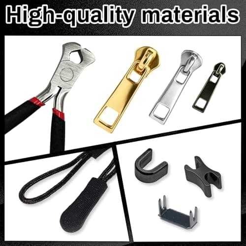 Zip Repair Kit (99-piece), Universal Zipper Pull Replacement (#3/5/8) — view 3
