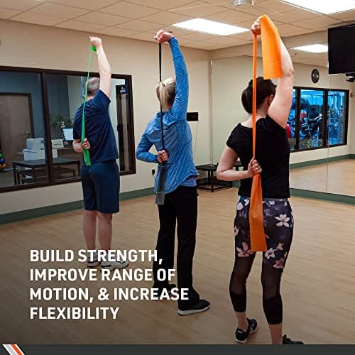 Body Sport 25-Yard Roll Medium Resistance Latex-Free Exercise Band, Orange — view 5