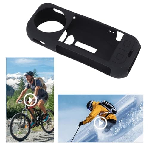 Aramox Silicone Case Fit for X5, Action Camera Protective Case Cover, Silicone Shell with Battery and USB Access, Wider Lens Opening, Easy Removal for Travel Cycling Recording — view 3