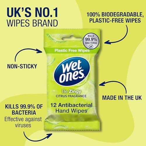 Wet Ones Be Zingy - Antibacterial Biodegradable Hand Wipes - 144 Wipes — view 3