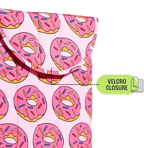 Skinnydip Laptop Sleeve Case - Donut Lover 13" Inch Protective Soft Padded Zipper Cover, Cushioned Inside for Protection, Premium Material, Stylish Laptop Bag for Work and Travel — view 3