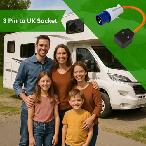 HowseHold 16amp to 13amp Adapter 3 Pin to UK Socket Converter 110v To 240v Converter Hook Up Camping, Generators & Caravan Mains Hookup 250V 16A Electric 16amp Plug Sockets — view 4
