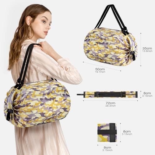SPAHER for Ryanair Cabin Bags 40x30x20 Underseat Wizzair Carry on Hand Luggage Foldable Travel Duffel Flight Bag Women Men 25L with Wet Pockets Holdall Tote for Overnight Airplane Weekend, Beige — view 4