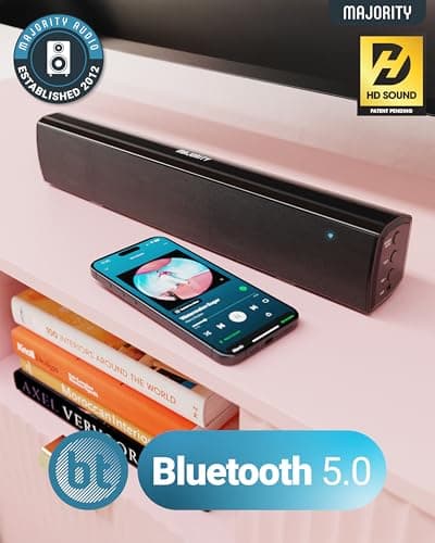 MAJORITY Bowfell Bluetooth Sound Bar for TV, 50W 2.0 Stereo Soundbar — view 2