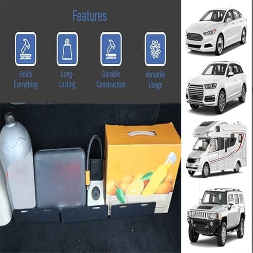 zeroupshop Car Boot Organizer Kit 3 Pack Designed for Wool Trunk Carpets to Prevent Luggage Movement During Travel — view 2