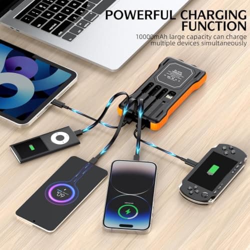 Solar Portable Charger 10000mAh Battery Pack with Flashlight — view 5
